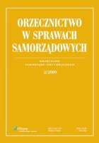 Ok�adka Orzecznictwo w Sprawach Samorz�dowych