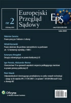 Ok�adka Europejski Przegl�d S�dowy