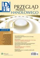 Ok�adka Przegl�d Prawa Handlowego z Glos� (Prawo Gospodarcze w Orzeczeniach i Komentarzach)