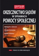 Orzecznictwo Sądów w Sprawach Pomocy Społecznej
